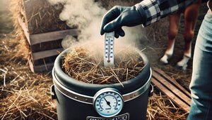 Welche Funktion hat ein Thermometer an einem Heudampfgerät?