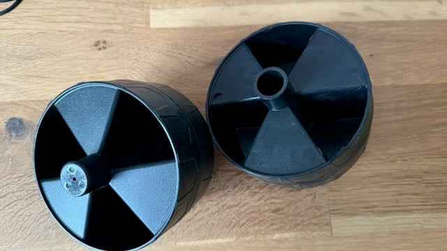 Ersatzräder für Trog und Krui